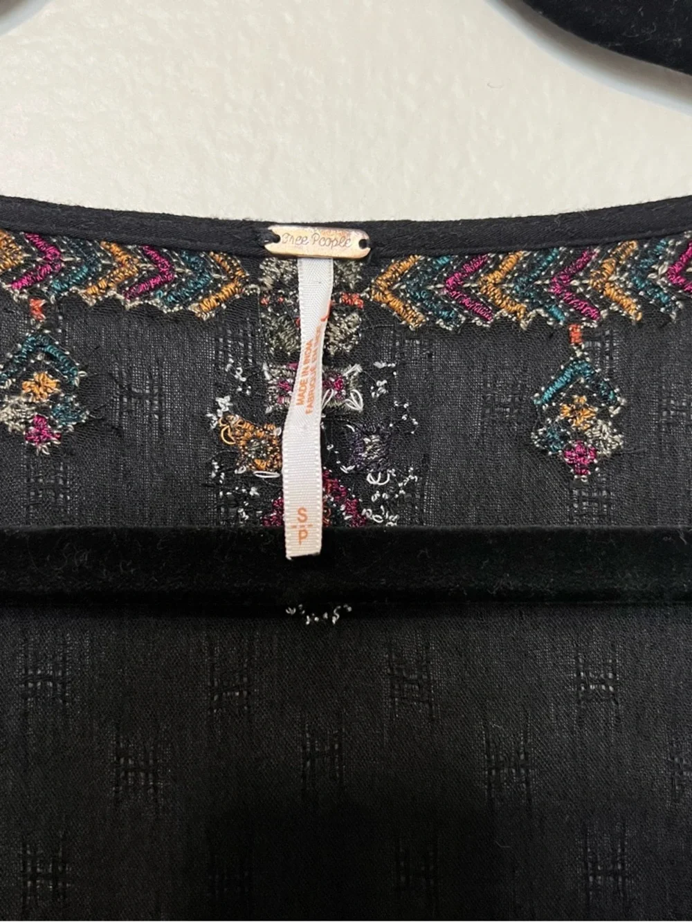 Free People Arianna Embroidered Blouson Tunic Multicolor Embroidery - Picture 8 of 11